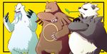  bear beartic claws ice leaf nintendo no_humans panda pangoro pokemon pokemon_(game) polar_bear teeth ursaring 