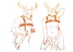  bdsm biceps bondage bound butt cervine deer forced gay human interspecies john_doe male mammal oral raised_tail remmer rimming size_difference smothering unwilling 