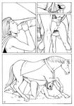  all_fours anal anal_penetration animal_genitalia balls bestiality black_and_white breasts comet_(dc_comics) dc_comics doggystyle equine extro eyes_closed fellatio female feral from_behind hair horse horsecock human interspecies male mammal monochrome mounted open_mouth oral oral_sex penetration penis pussy saliva salivabreasts sex straight supergirl tongue 