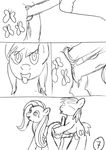  anal anal_insertion anal_penetration anus big_macintosh_(mlp) comic cutie_mark duo equine female fluttershy_(mlp) friendship_is_magic horse insertion jbond male mammal monochrome my_little_pony penetration pony pussy sketch straight text vaginal vaginal_penetration 