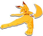  anthro anthrofied balls butt foot_focus hair male mammal mouse nintendo on_stomach penis pikachu plain_background pok&#233;mon rodent smile solo stormdragonblue toes transparent_background video_games 
