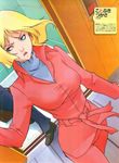  blonde_hair blue_eyes gundam mobile_suit_gundam sayla_mass 