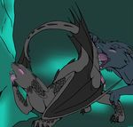  anal backlash91 black_scales blush claws deep_rimming digitigrade dragon feral feral_on_feral how_to_train_your_dragon licking male night_fury nude oral precum rimming saliva scalie tongue tongue_out toothless 