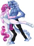  abs alpha_channel anthro anthrofied biceps blue_fur blue_hair breasts brown_eyes cleavage clothed clothing curly_hair dancing dress duo engagement_ring equine female friendship_is_magic fur hair hooves horn horse kittehkatbar leotard looking_back looking_down looking_up male mammal muscles my_little_pony nipples pants pecs pink_fur pink_hair pinkie_pie_(mlp) plain_background pokey_(mlp) pokey_pierce_(mlp) pony raised_leg ring standing topless transparent_background two_tone_hair unicorn wedding_ring 