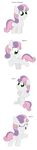  english_text equine female feral friendship_is_magic fur green_eyes hair horn horse mammal my_little_pony pegasus plain_background pony pupster0071 smile sweetie_belle_(mlp) text two_tone_hair unicorn white_background white_fur winged_unicorn wings 