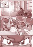  carpet castle comic crown cutie_mark dialog discord_(mlp) draconequus english_text equine female flower friendship_is_magic hair horn horse long_hair mammal mark_of_chaos monochrome my_little_pony pony princess_luna_(mlp) stepanda stepandy tears text window winged_unicorn wings 