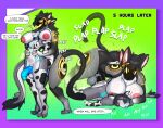 2026 4_ears abdominal_bulge animal_print anthro areola arm_on_breast balls black_penis blue_penis blush bodily_fluids bodyguard_position border breasts butt chest_markings clothing colored contact_onomatopoeia cow_print cum cum_in_ass cum_inside cum_on_butt cum_on_ground curved_tail dialogue digital_drawing_(artwork) digital_media_(artwork) dragon duo english_text feline_tail fingerless_gloves fingers from_behind_position genital_fluids genitals gloves gradient_background gradient_penis grey_balls gynomorph gynomorph/male hand_behind_back hand_on_chest handwear hi_res impact_onomatopoeia inner_ear_fluff intersex intersex/male knot knotted_penis luna_soteria_(protogen) lying machine male markings max_(maxartwolf) maxartwolf moan moon motion_lines multi_ear mythological_creature mythological_scalie mythology nipples on_front onomatopoeia open_mouth outside_border penis pink_areola pink_nipples plap prone_bone_position protogen protogen_armor protogen_visor scalie sex simple_background slap_(sound_effect) sound_effects speed_bump_position squish standing standing_sex stippling tail tail_tuft text toeless_legwear toeless_stockings tremble_spikes tuft white_balls white_breasts
