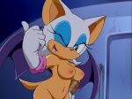 bat breasts clothing eyelashes female gloves handwear mammal nipples nude nude_edit nude_female official_art one_eye_closed rouge_the_bat sega solo sonic_the_hedgehog_(series) sonic_x sonic_x_(style) tail third-party_edit wings