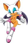 absurd_res bat boots breasts clothing eyelashes female footwear fur genitals gloves handwear hi_res mammal multicolored_body multicolored_fur nipples nude nude_edit nude_female official_art rouge_the_bat sega shoes simple_background sonic_the_hedgehog_(series) sonic_x third-party_edit two_tone_body two_tone_fur vulva white_background wings