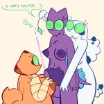 1:1 ambiguous_gender anal anal_penetration anthro aroused big_breasts big_nipples black_spots bodily_fluids brainwashing breast_play breasts canid canine canis chihuahua cum cumshot dalmatian dialogue domestic_dog ejaculation erection female fox freckles fur furryblued0g genderfluid_(lore) genital_fluids group gynomorph gynomorph_penetrating hi_res hypnosis intersex intersex_penetrating looking_up mammal mind_control nipples nude open_mouth orange_body orange_fur penetration polyamory prosthetic prosthetic_arm prosthetic_limb pubes purple_body purple_fur red_fox sex speech_bubble spiral spiral_eyes spots throuple titfuck toy_dog trans_(lore) trans_woman_(lore) trio true_fox white_body white_fur