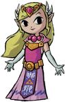  artist_request black_eyes blonde_hair crown dress elbow_gloves gloves long_hair official_art pointy_ears princess_zelda solo the_legend_of_zelda the_legend_of_zelda:_the_wind_waker toon_zelda triforce 