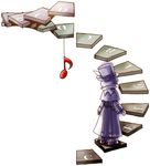  chibi frederic_chopin fuju hat lowres male_focus musical_note solo stairs trusty_bell 