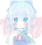  2009 bad_id bad_pixiv_id blush cirno new_year scarf solo touhou yuki-na 