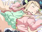  1girl bed blonde_hair blush censored character_request clothed_sex elle_mel_martha eyes_closed hat long_hair lying oekaki penis pixiv_manga_sample pussy sex sleeping solo_focus source_request spread_legs tales_of_(series) tales_of_xillia tales_of_xillia_2 tomu_(tomubobu) tomubobu twintails 