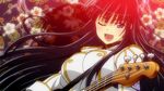  black_hair blue_eyes guitar ikaruga_(senran_kagura) senran_kagura 