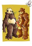  balls bear beartic big_penis blush chubby duo erection gay grizzly_bear leaf lowemond male mammal nintendo nude panda pangoro penis pok&#233;mon pok&eacute;mon polar_bear sex unknown_artist ursaring video_games 