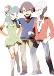  2boys alpha_(inazuma_eleven) anger_vein angry aqua_hair bad_id bad_pixiv_id beta_(inazuma_eleven) clenched_teeth dress gamma_(inazuma_eleven) inazuma_eleven_(series) inazuma_eleven_go inazuma_eleven_go_chrono_stone long_hair multiple_boys no_pupils ogino_atsuki open_mouth purple_eyes standing teeth thigh_gap white_background 