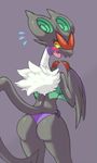  back_turned big_butt blush butt female fwudo looking_back nintendo noivern plain_background pok&#233;mon pok&eacute;mon solo video_games wyvern 