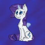  diamond equine female fluffy friendship_is_magic glowing hair hiding horn horse ichibangravity levitation magic mammal my_little_pony nervous pony purple_hair rarity_(mlp) sitting smile solo sparkles unicorn 