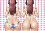  ass breasts butt_crack from_behind headphones large_breasts long_hair nitroplus nix_(ak-style) panties pink_hair polka_dot polka_dot_background skindentation solo super_sonico underwear white_panties wide_hips 