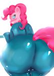  anthro anthrofied big_butt blue_eyes butt cbatie11 equine female friendship_is_magic fur hair horse looking_back mammal my_little_pony pink_fur pink_hair pinkie_pie_(mlp) plain_background pony smile solo white_background 