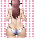  ass breasts butt_crack from_behind headphones large_breasts long_hair nitroplus nix_(ak-style) panties pink_hair polka_dot polka_dot_background skindentation solo super_sonico underwear white_panties wide_hips 
