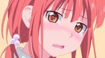  1girl animated animated_gif blush fang kurahashi_riko love_lab orange_eyes red_hair tears 