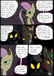  clothing comic dialog english_text equine eye_patch eyewear female fluttershy_(mlp) friendship_is_magic fur green_eyes group hair horn horse male mammal mane metal_(artist) my_little_pony original_character pegasus pink_hair pony text wings yellow_eyes yellow_fur 