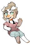 anthro boxer canine chibi cute dog female floppy invalid_tag keathley mammal mix mutt plain_background smile solo teil teil_(character) terrier transparent_background voegel 