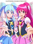  aino_megumi bad_id bad_pixiv_id banned_artist blue_eyes blue_hair blue_skirt character_name copyright_name cure_lovely cure_princess dress earrings english hair_ornament hair_ribbon happinesscharge_precure! happy heart jewelry long_hair looking_at_viewer magical_girl multiple_girls open_mouth pink_eyes pink_hair pink_skirt ponytail precure puffy_sleeves ribbon shirayuki_hime shirt skirt smile tsuti twintails wrist_cuffs 