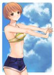  bikini_top hijiri_ruka persona persona_4 satonaka_chie short_shorts shorts solo 