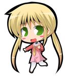  blonde_hair blush chibi green_eyes hayate_no_gotoku! long_hair lowres pac-man_eyes pantyhose sanzen'in_nagi school_uniform serafuku smile solo suntail twintails very_long_hair 