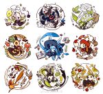  absurdres animal book broom broom_riding character_request chinese_commentary circle commentary_request crescent_moon dratini dynamic_pose eevee emolga flygon glaceon golden_snitch grass gryffindor harry_potter_(series) highres hufflepuff jiaojiaoguan jumping leafeon moon multiple_views no_humans paintbrush paper pokemon pokemon_(creature) potion pumpkin ravenclaw slytherin smeargle tomato umbreon wand wizarding_world 