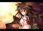  bad_id bad_pixiv_id black_wings brown_hair bug butterfly insect kohinata_raichi long_hair red_eyes reiuji_utsuho solo touhou wings 