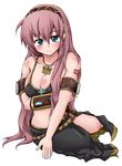  breasts cleavage large_breasts long_hair megurine_luka norio_minami pink_hair solo very_long_hair vocaloid 