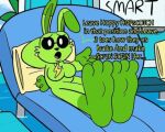  ai-generated animated animated_gif dirty dirty_feet furry furry_female hoppy_hopscotch non-web_source poppy_playtime toon_(style) 