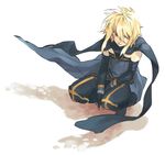  artist_request blonde_hair emil_castagnier male_focus red_eyes scarf solo squatting tales_of_(series) tales_of_symphonia tales_of_symphonia_knight_of_ratatosk 