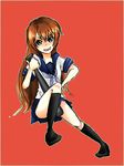  bad_id bad_pixiv_id baseball_bat blue_eyes genderswap genderswap_(mtf) higurashi_no_naku_koro_ni long_hair maebara_keiichi skirt solo tawashi 