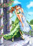  artist_name bad_id bad_pixiv_id bare_legs barefoot bishoujo_senshi_sailor_moon blue_choker blue_dress blue_hair carrying choker closed_eyes cloveras commentary couple day dress english_commentary flower full_body gown green_choker green_dress high_heels highres kino_makoto kiss mizuno_ami multiple_girls outdoors petals pillar pink_flower pink_rose princess_carry princess_jupiter princess_mercury rose rose_bush rose_petals short_hair standing yuri 