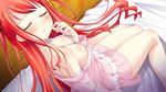  16:9 1girl bed blush breasts eyes_closed game_cg hinomiya_ayari ko~cha long_hair red_hair witch&#039;s_garden witch's_garden 