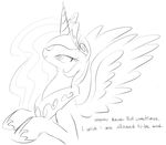  equine female feral friendship_is_magic hair horn horse long_hair mammal my_little_pony pony princess_celestia_(mlp) smile solo winged_unicorn wings zev 