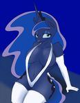  anthro breasts equine female friendship_is_magic hair horn horse long_hair mammal my_little_pony pony princess_luna_(mlp) smile solo winged_unicorn wings zev 