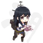  black_hair brown_eyes chibi kantai_collection kouji_(campus_life) long_hair school_uniform serafuku solo ushio_(kantai_collection) 