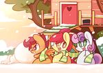  &lt;3 amber_eyes apple_bloom_(mlp) bow chibi chubby clothing cub cute cutie_mark_crusaders_(mlp) door equine female feral friendship_is_magic fur green_eyes group hair horn horse lifeloser long_hair mammal my_little_pony open_mouth orange_fur outside pegasus pony purple_eyes purple_hair red_hair scarf scootaloo_(mlp) smile snow snowball snowing sweetie_belle_(mlp) teeth text tongue tree tree_house two_tone_hair unicorn white_fur wings young 