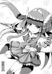  aoki_reika cure_beauty greyscale highres monochrome precure satou_kuuki smile_precure! 