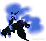  blue_eyes blue_hair cutie_mark equine female feral friendship_is_magic fur hair helmet horn horse long_hair mammal miltvain my_little_pony nightmare_moon_(mlp) open_mouth plain_background pony smile solo teeth transparent_background winged_unicorn wings 