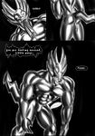  chastity comic demon dragmon dragon inflation male muscles nipples pecs pectorals shendu suit transformation 