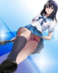  himeragi_yukina pantsu seifuku strike_the_blood thighhighs 