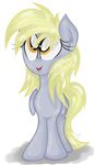  amber_eyes blonde_hair cutie_mark derpy_hooves_(mlp) equine female feral friendship_is_magic fur grey_fur hair horse kristysk long_hair mammal my_little_pony open_mouth pegasus plain_background pony smile solo standing tongue transparent_background wings yellow_eyes 