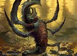  feral group insect magic_the_gathering monster multiple_mouths open_mouth outside phyrexian_swarmlord sharp_teeth size_difference svetlin_velinov teeth wizards_of_the_coast 